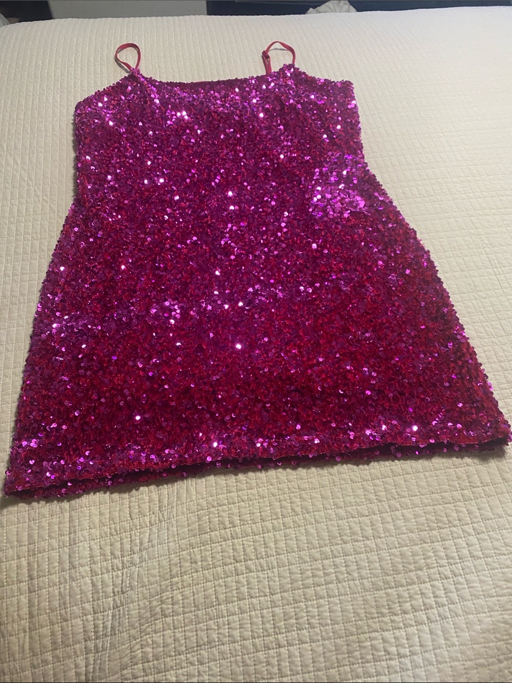 bp Fuchsia Sequin Mini Dress